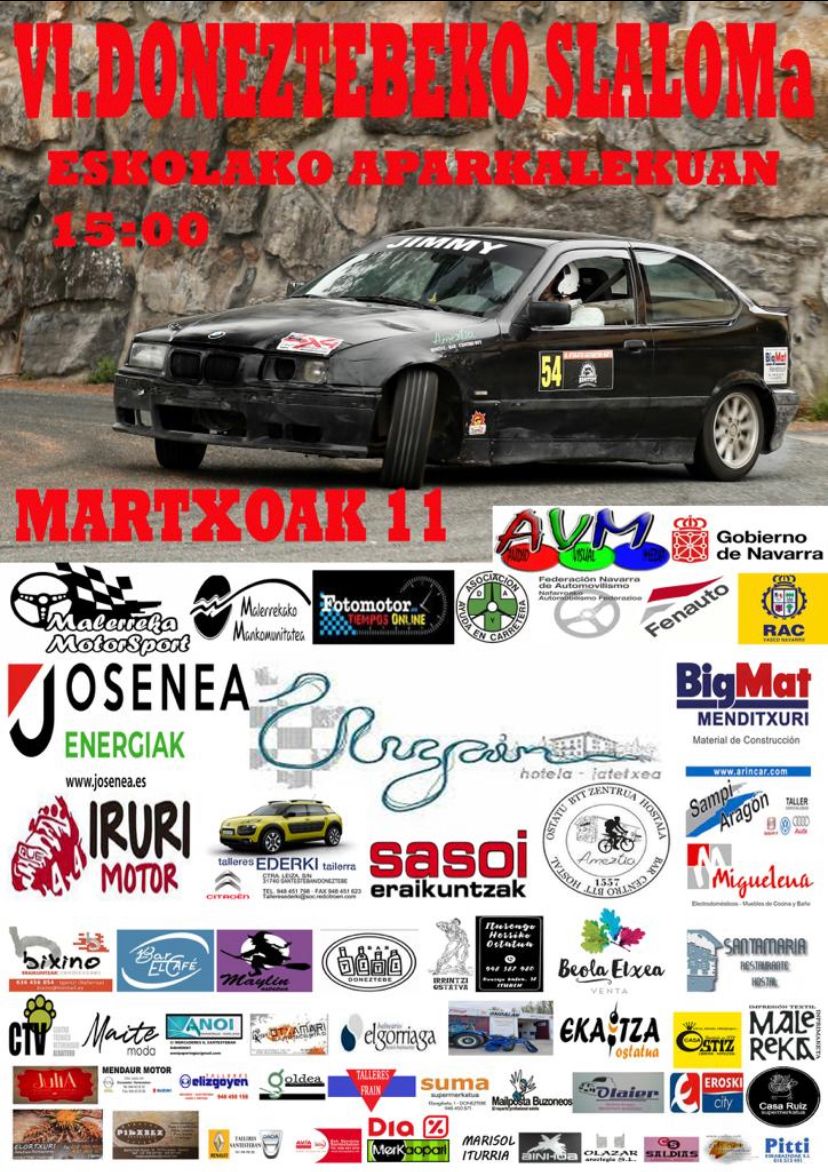 VI Slalom de Doneztebe, primera prueba del a&ntilde;o